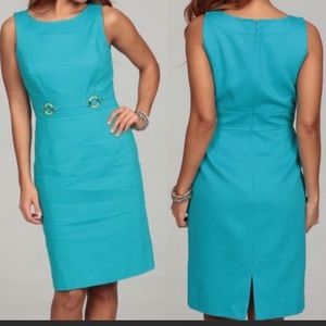 NWT Tahari Turquoise Dress 16W